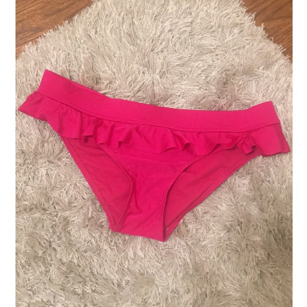 2Chillies Bikini Swim Bottoms Ruffle Pink Size 12
